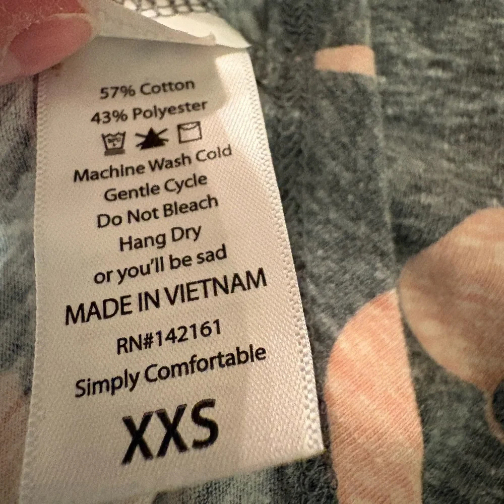 LuLaRoe Gray Dress with Bow & Mouse Print Size XXS